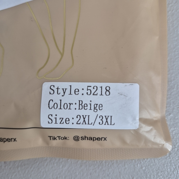 ShaperX Shorts Shapewear Bodysuit NWT - Size 2XL/3XL - Picture 9 of 12